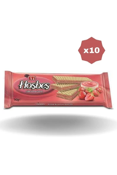 Eti Hoşbeş Çilekli 142 gr X 10Adet ürün görseli 1