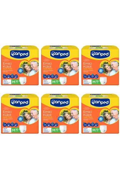 Canped Emici Külot Orta Boy M 8’li X 6 Adet ürün görseli 1