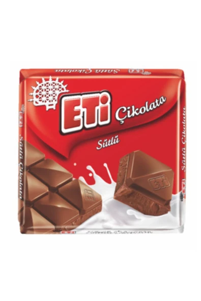Eti Sütlü Kare Çikolata 65 G * 10 Adet ürün görseli 1