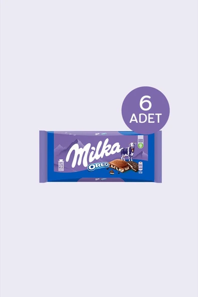 Milka Oreo Tablet Çikolata 100 gr - 6 Adet ürün görseli 1