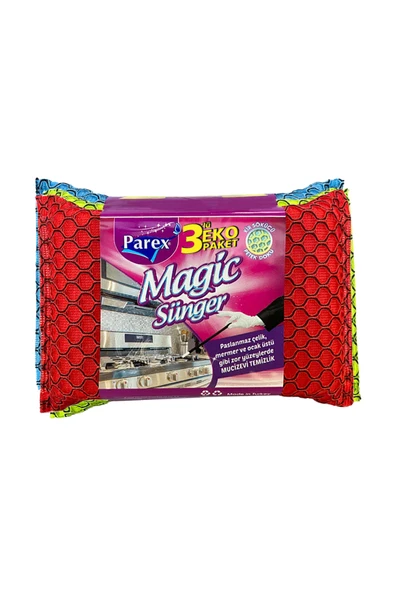 Parex Magic Bulaşık Süngeri 3lü Paket ürün görseli 1