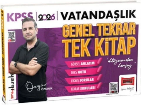 2026 KPSS Vatandaşlık Genel Tekrar Tek Kitap Yargı Yayınları ürün görseli 1
