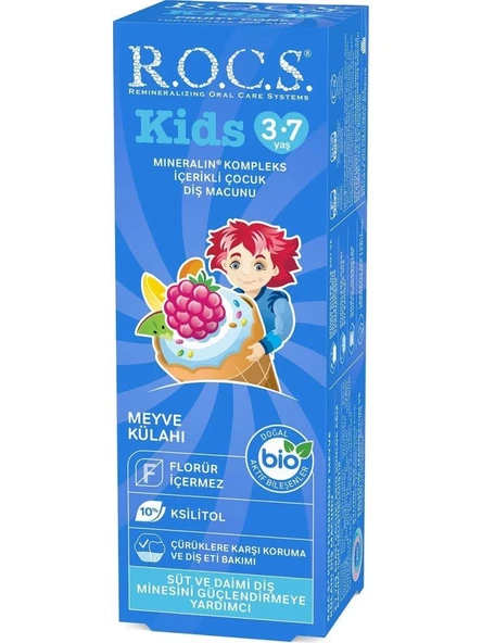 Rocs Kids Meyve Külahı 3-7 Yaş Diş Macunu ürün görseli 1