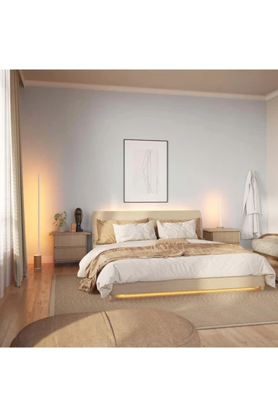 Philips Hue Gradient Signe Zemin Işığı - Meşe - Resim 4