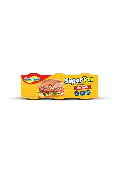 Superfresh Superton Ton Ayçiçekyağlı 75 gr x 3 Adet ürün görseli 1