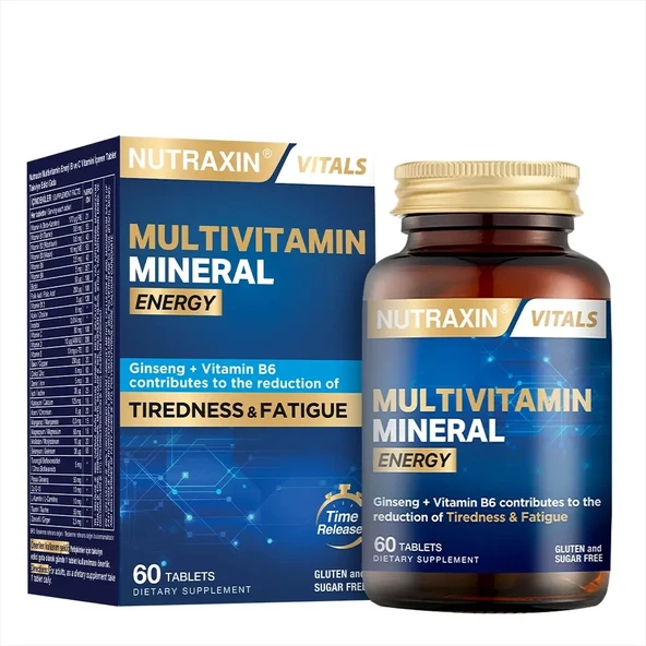 Nutraxin Multivitamin Mineral Energy 60 Tablet ürün görseli 1