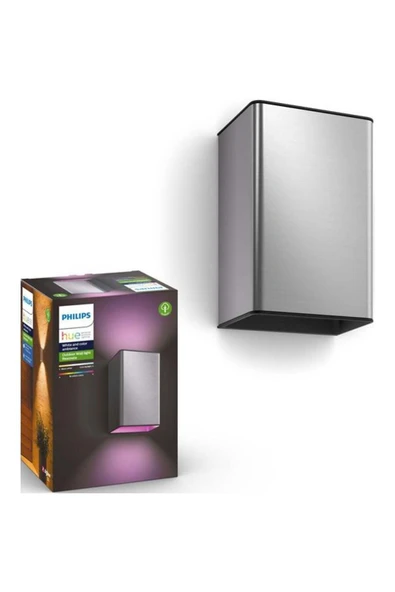 Philips Hue Resonate Dış Mekan Duvar Lambası 2x8W - Inox ürün görseli 1