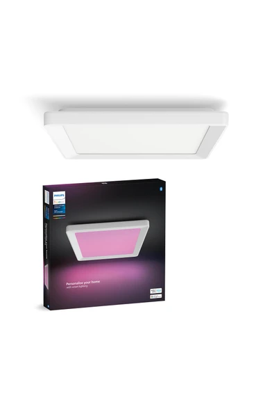 Philips Hue Tento WCA Beyaz Slim Kare Tavan Paneli 30x30cm ürün görseli 1