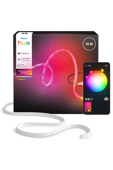Philips Hue Flux Gradient Outdoor Akıllı Led Şerit 10M ürün görseli 1
