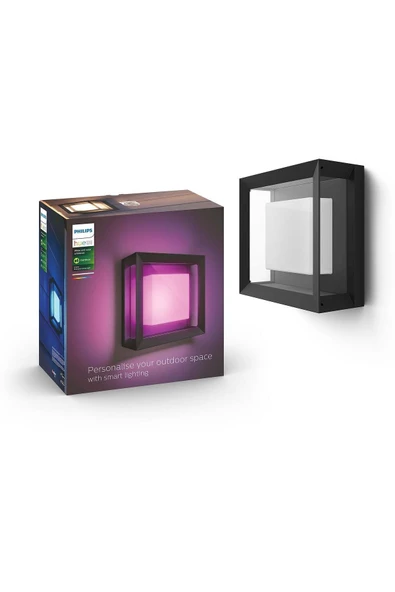 Philips Hue Econic Dış Mekan Duvar Lambası - Kare Aplik ürün görseli 1