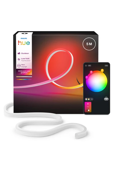 Philips Hue Neon Gradient Outdoor Akıllı Led Şerit 5M ürün görseli 1