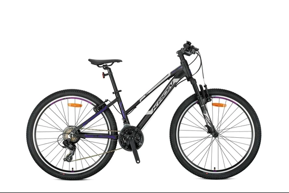 KRON XC 75 - 26 MTB Lady - 14' - 21 Vites - V.Brake - Mat Siyah/Bej-Mor ürün görseli 1