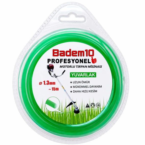 Misina 1,3 mm x 15 m Yuvarlak Kesim Dayanıklı Şeffaf Hobi Bahçe ve Genel Amaçlı Kullanım İpi ürün görseli 1