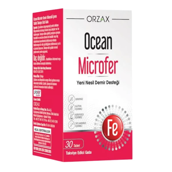 Orzax Ocean Microfer 30 Tablet ürün görseli 1