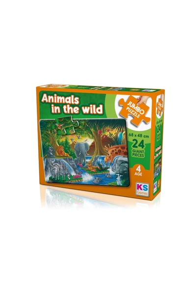 24 Parça Jumbo Puzzle - Animal in The Wild ürün görseli 1