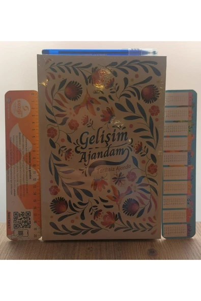 Geleceğin Yıldızları Motivasyon Ajandam Tarihsiz Sipiralli Stecer Sayfalı ve Sezgistore Ayraç+Kalem ürün görseli 1
