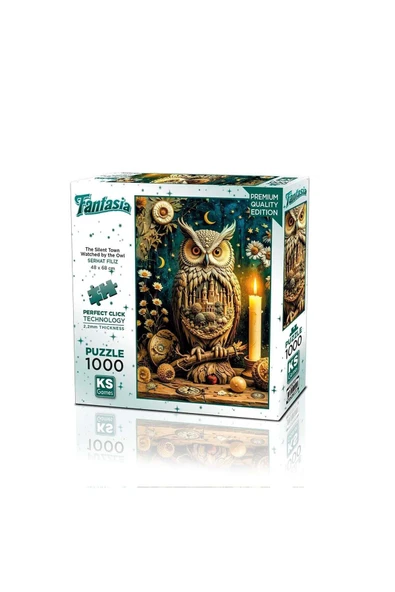 20849 PUZZLE 1000 The Silent Town Watched by the Owl ürün görseli 1