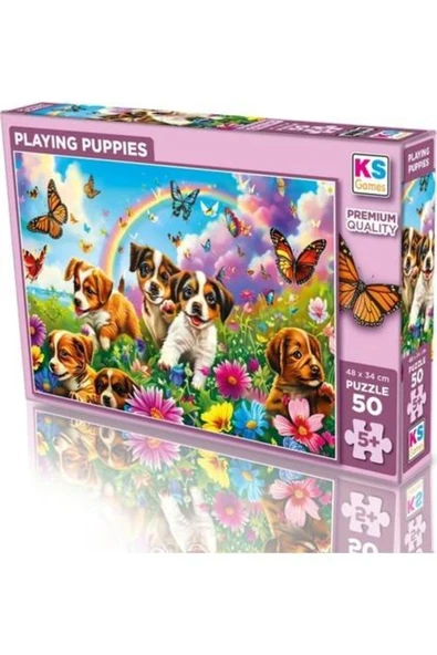Oynayan Yavru Köpekler 50 Parça ürün görseli 1