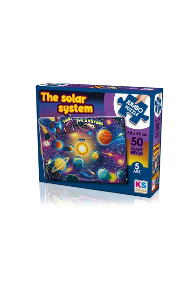 50 Parça Jumbo Puzzle - Planets of Solar System ürün görseli 1