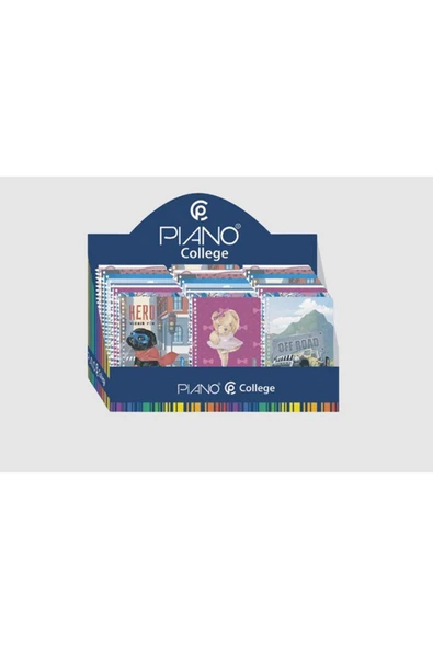 Piano Bloknot A6 PP Desenli Spr 60yp C+K 36’lı Kutu ürün görseli 1