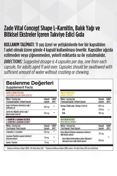 Zade Vital Concept Shape 60 Kapsül - Resim 8