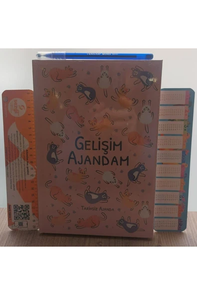 Geleceğin Yıldızları Gelişim Ajandam Tarihsiz Ciltli Dışı Farklı İçi Aynı ve Sezgistore Ayraç+Kalem ürün görseli 1