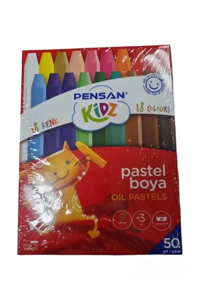 Kidz Pastel Boya 18 Renk Pastel Boya ürün görseli 1