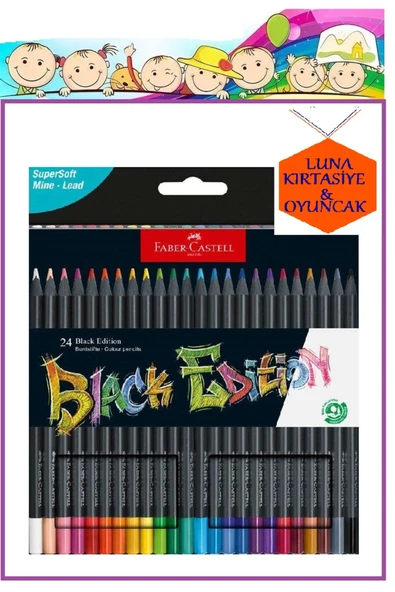 FABER CASTEL BLACK EDİTİON 24'LÜ KURUBOYA ürün görseli 1