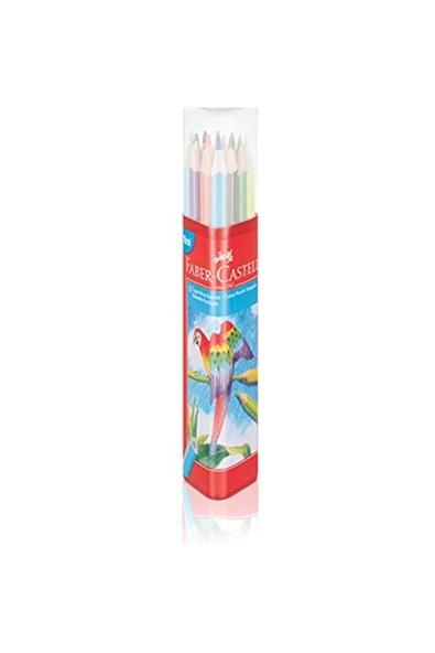 Faber-castell Boya Kalemi 12 Renk Tam Boy Üçgen Plastik Tüp ürün görseli 1
