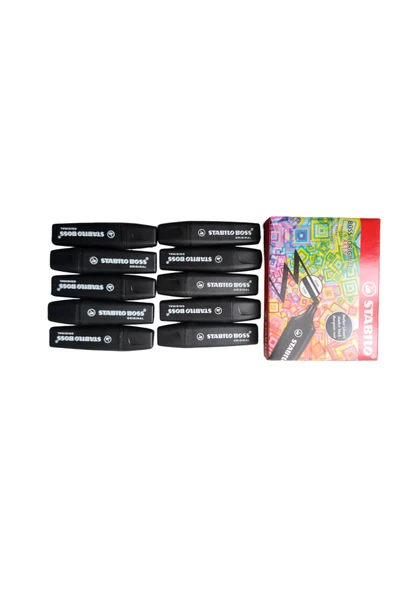Boss Original Marker Siyah 10 Adet - Resim 4