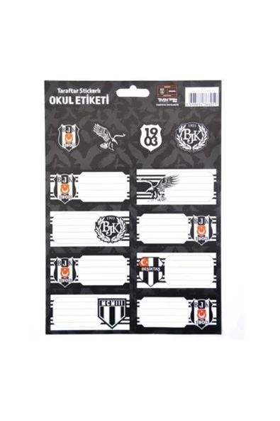 TMN BEŞİKTAŞ STICKER'LI OKUL ETİKETİ 3 YP - 463641 ürün görseli 1