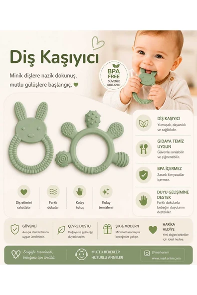 ERMA HOME Bebek Diş Kaşıyıcı – Kolay Tutuş, Güvenli Kullanım ürün görseli 1