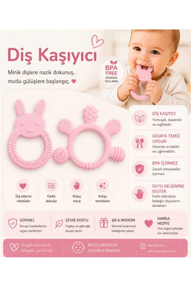 ERMA HOME Bebek Diş Kaşıyıcı – Kolay Tutuş, Güvenli Kullanım ürün görseli 1