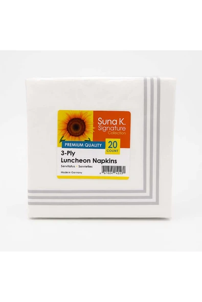 CKM silikon Desenli 3 Katlı Sofra Peçetesi – 20’li Paket – 33x33 cm ürün görseli 1