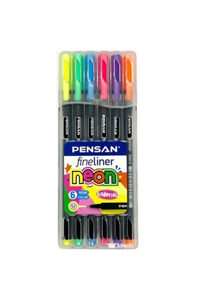 Fineliner 6 Lı Neon Pvc Kutu 6300 ürün görseli 1