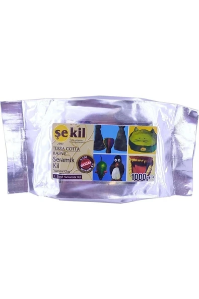 Seramik Hamuru Terracotta 1000 Gr Kahverengi Vk1000Khv / Şekil ürün görseli 1
