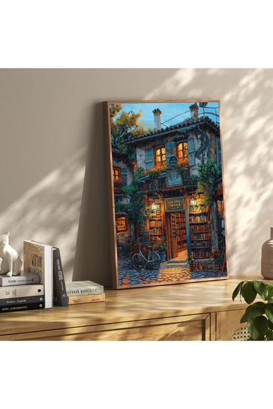 Book Store 1000 Parça Puzzle - Resim 4