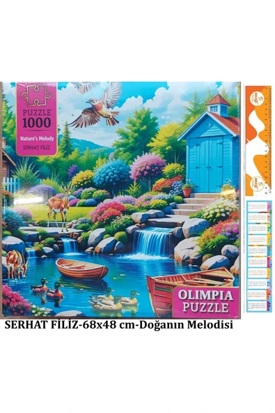 Kutulu Puzzle 1000'lik 68x48 cm Nature's Melody (Doğanın Melodisi)+Sezgistore ürün görseli 1