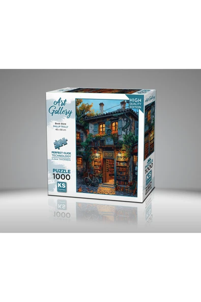 Book Store 1000 Parça Puzzle - Resim 2