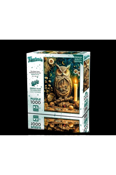 Ks 20849 Puzzle 1000 The Silent Town Watched By The Owl ürün görseli 1