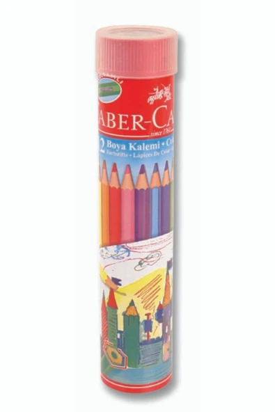 Faber Kuruboya 12 Renk Metal Tüp (uzun) ürün görseli 1