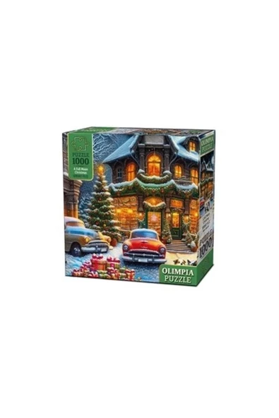 OLİMPİA A FULL MOON CHRİSTMAS 100 PARÇA PUZZLE ürün görseli 1