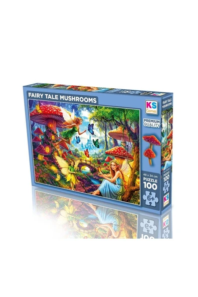 31502 FAIRY TALE MUSHROOMS 100 PARÇA PUZZLE ürün görseli 1