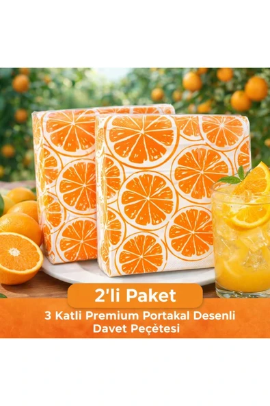 CKM silikon Suna K Signature Collection – Premium Portakal Desenli Peçete ürün görseli 1