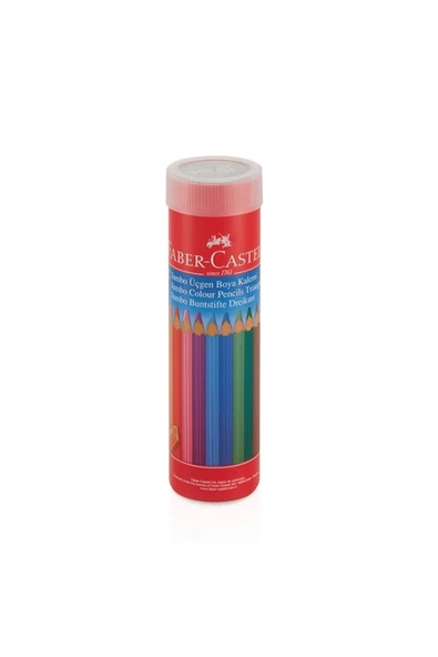 REDLINE METAL TÜP ÜÇGEN JUMBO TAM BOY KURU BOYA 12 RENK ürün görseli 1