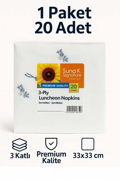 CKM silikon Suna K Signature Collection – Premium Desenli Peçete ürün görseli 1
