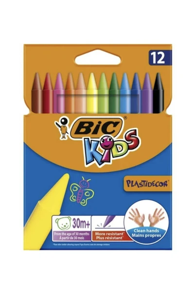Kids Plastidecor 12'li Pastel Mum Boya ürün görseli 1