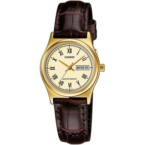 Casio LTP-V006GL-9BUDF Quartz Deri Kahverengi 25 mm Kadın Kol Saati ürün görseli 1