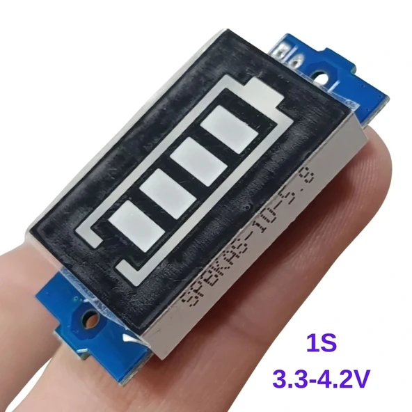 1S Lityum Batarya Kapasite Göstergesi Modülü 3.3V-4.2V ürün görseli 1