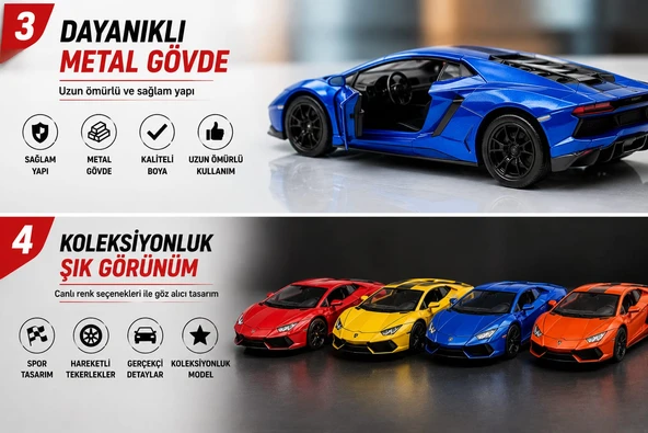 Metal Spor Araba Oyuncak ürün görseli 1